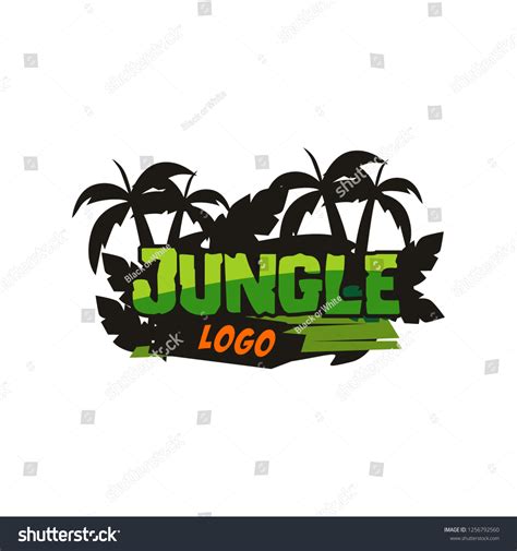 Vektor Stok Jungle Logo Design Vector (Tanpa Royalti) 1256792560 | Shutterstock