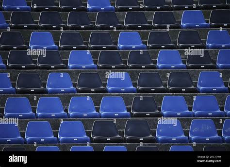 A view of Gewiss Stadium empty during the Serie A match between ...