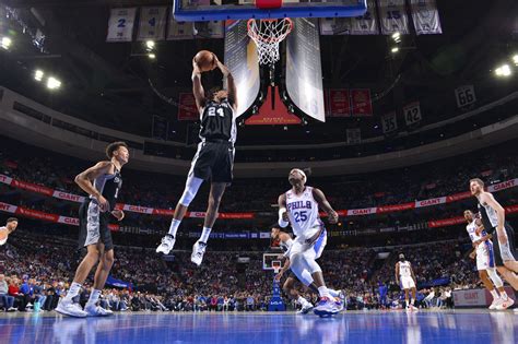 San Antonio versus Philadelphia 76ers, Final Score: Pound out a win, 114-105 - Pounding The Rock