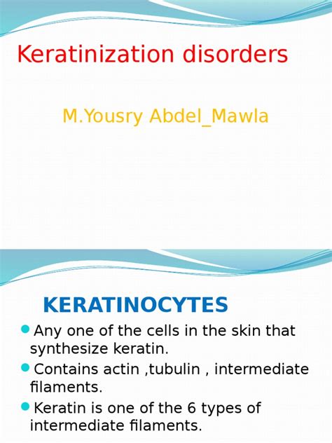 Keratinization Disorders | PDF | Epidermis | Epithelium