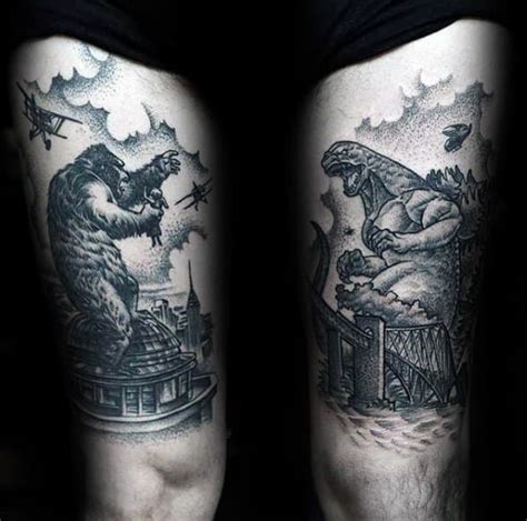 50 King Kong Tattoo Designs For Men - Furious Gorilla Ink Ideas