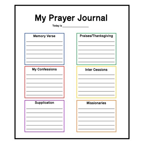 Prayer Sheets Templates - 10 Free PDF Printables | Printablee