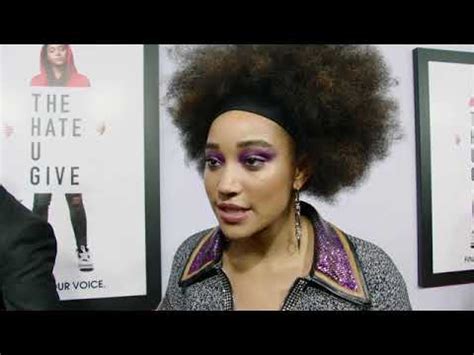 THE HATE U GIVE NY SPECIAL SCREENING Soundbites Amandla Stenberg "Starr Carter" - YouTube