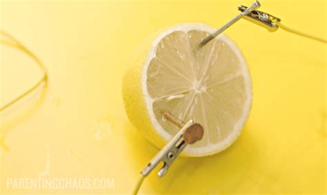 How to Make a Lemon Battery Science Project ⋆ Parenting Chaos