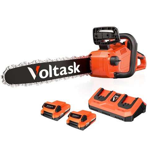 Buy Voltask Cordless Chainsaw, 20V 10-Inch Electric Chainsaw with Auto ...
