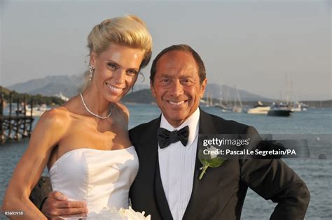 Singer Paul Anka and Anna Anka pose during their wedding at Hotel ...