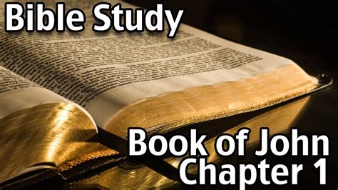 Bible Study For Beginners Book Of John Chapter 1 - YouTube