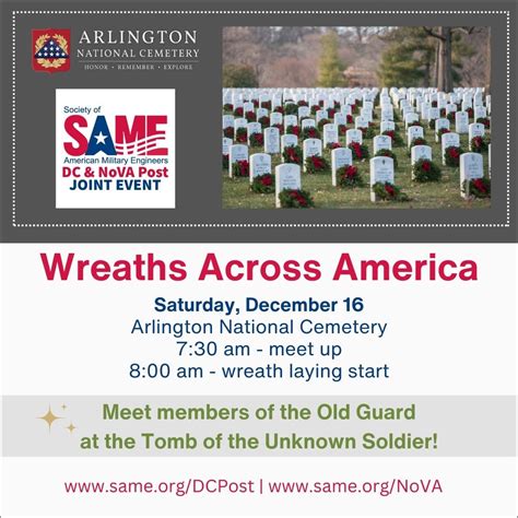 SAME DC & NoVA Posts: Dec. 16 - Wreaths Across America at Arlington National Cemetery - SAME