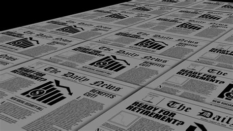 Retirement crisis newspaper recession graphics animation 44789674 Stock Video at Vecteezy