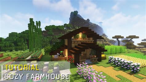 Minecraft: Farmhouse Tutorial | Cozy Farmhouse Build - YouTube