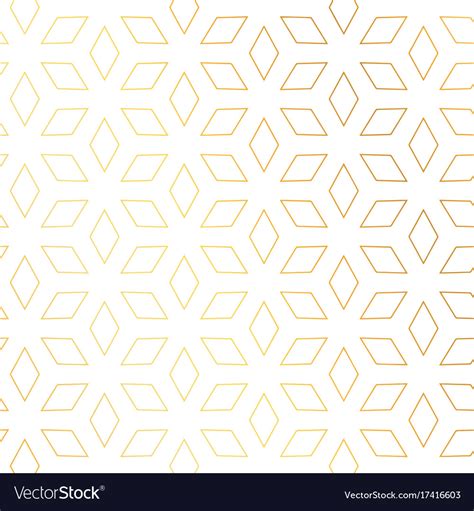 Diamond shape golden pattern background Royalty Free Vector