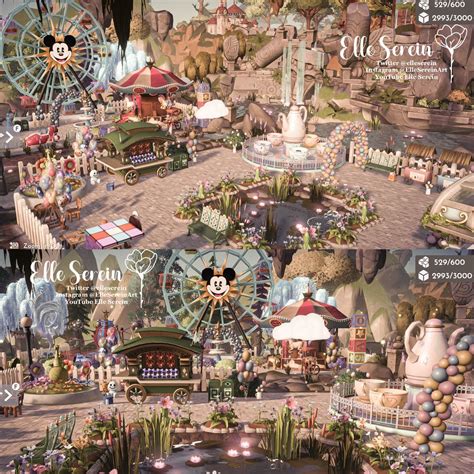 Theme Park 🎡🎠 by Elle Serein | Disney island, Valley landscape, Disney ...