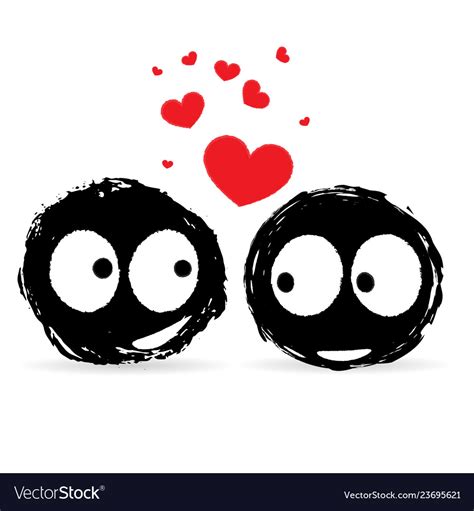 Two monsters love Royalty Free Vector Image - VectorStock