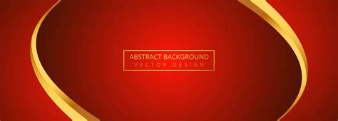 Abstract golden wave with red banner background 693746 Vector Art at Vecteezy