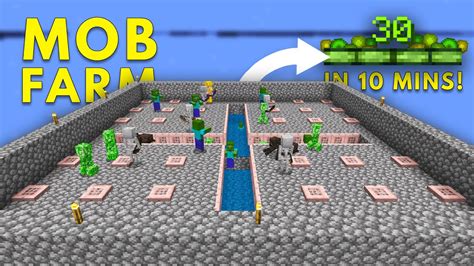 EASIEST MOB & XP FARM For 1.21+ Minecraft Bedrock ( NO SPAWNER ) - YouTube