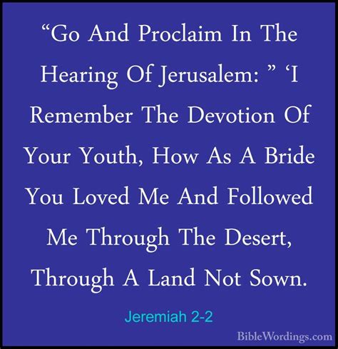 Jeremiah 2 - Holy Bible English - BibleWordings.com