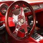 RED RETRO CAR INTERIOR — Stock Photo © nekitt #2098574