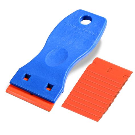 Mini Plastic Razor Blade Scraper, Double Edge Plastic Scraper Tool ...