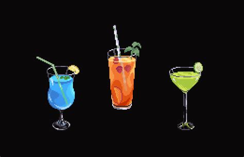 Drinks for everyone! : r/PixelArt