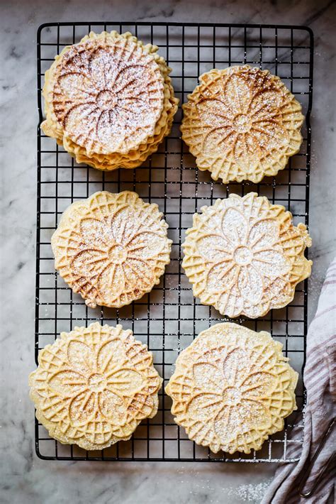 Pizzelle Cookie Recipe - Thin Italian Cookies