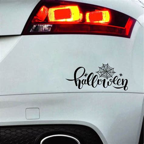 Halloween 'Spider Web' Vinyl Car Sticker - Little Sticker Store