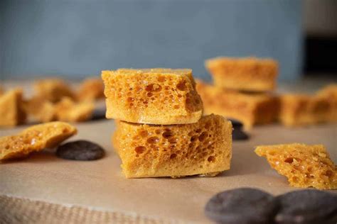 3 Ingredient Cinder Honeycomb Toffee - Culinary Ginger