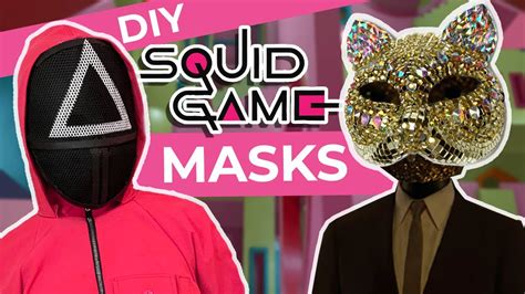 EASY DIY Squid Game Masks - (Guard & VIP Mask Tutorial) - YouTube