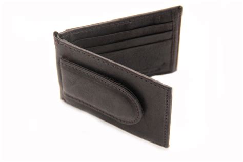 Mens Wallet Money Clip Bifold Magnetic ID Outside Card Holder Genuine Leather - Walmart.com