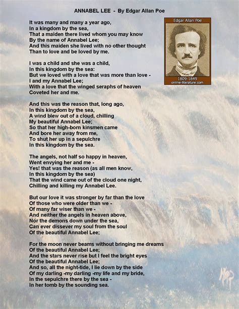 My Favorite Poem - Annabel Lee by Edgar Allan Poe