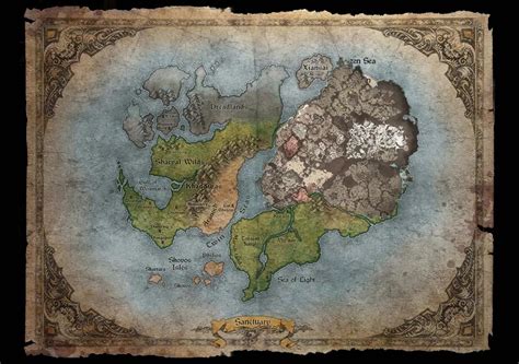 Diablo 4 game world map overlaid on old lore map of Sanctuary. : r/diablo4