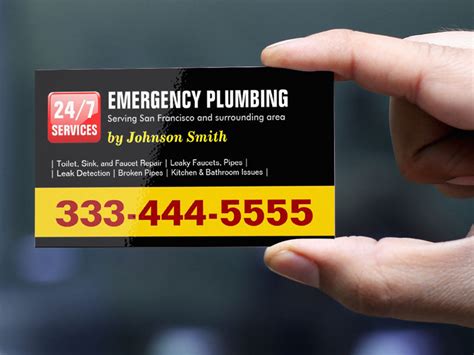 Plumbing Business Card Templates