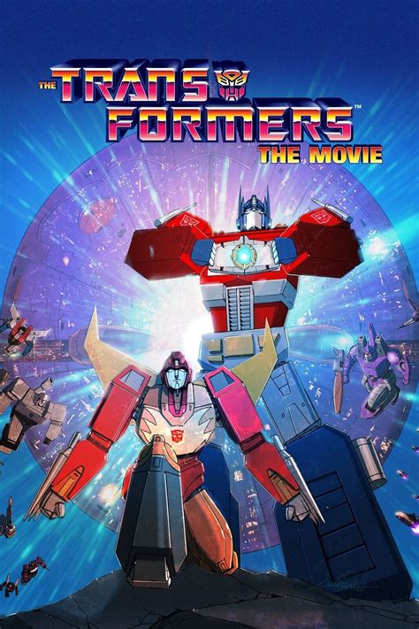 1986 Hasbro Transformers The Movie Poster 11X17 Animated Optimus Prime 🤖🍿 | eBay