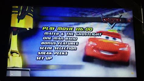 Cars Dvd Menu Walkthrough Youtube