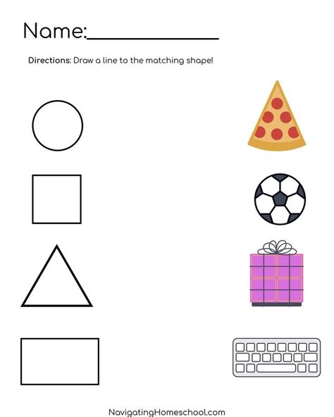 Practice shape recognition with this free shape worksheet! / shapes ...