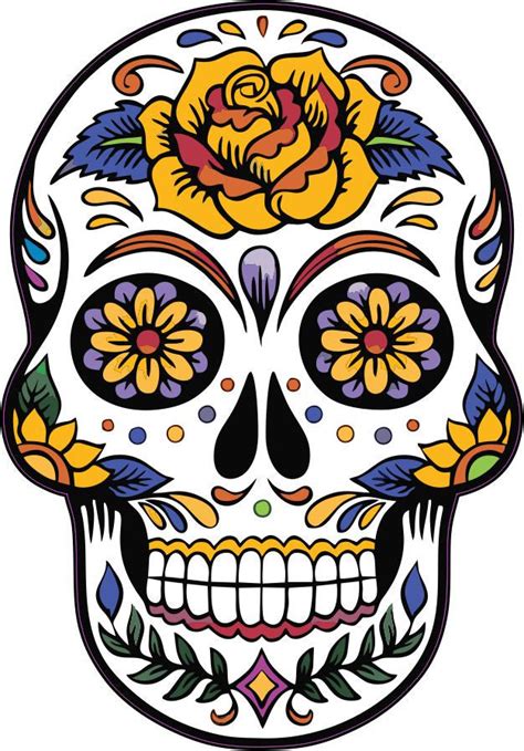 Mexican Sugar Skull Tattoo Design Calavera vinyl wall sticker decal 5 ...