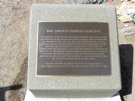 ECV 13 Historic Markers in Hayward and San Lorenzo, California