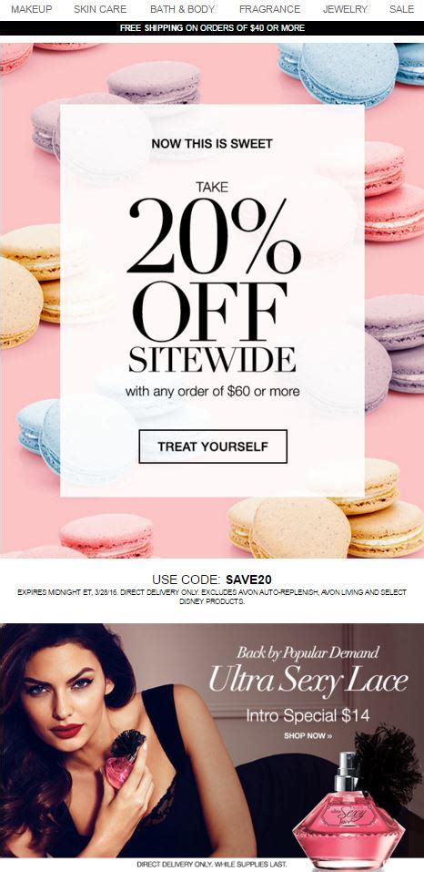 Avon Coupon Code SAVE20 - Beauty, Makeup and More