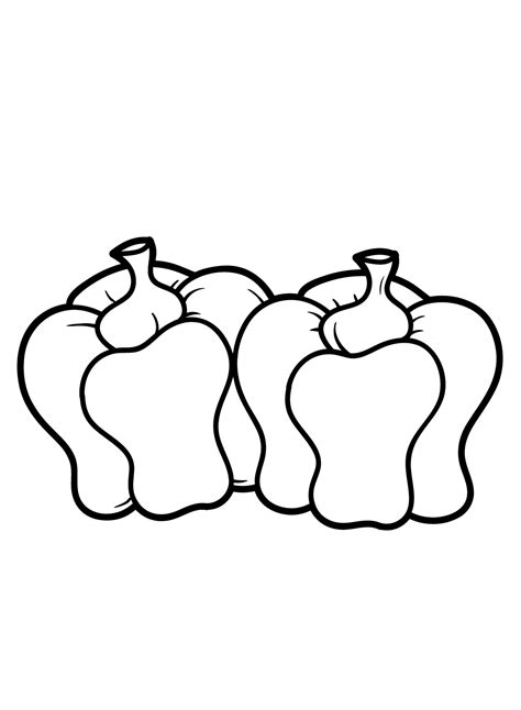 36 Bell Pepper Coloring Pages - ColoringPagesOnly.com