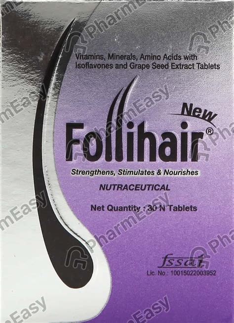 New Follihair Tablet 30'S: Uses, Side Effects, Price & Dosage | PharmEasy