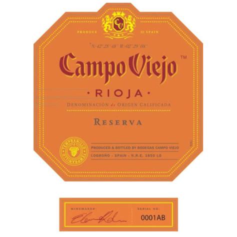 Campo Viejo Rioja Reserva 750ml - Amsterwine Wine Campo Viejo Red Wine ...