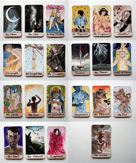 Rider Waite Major Arcana Card Deck Tarot Cards Major