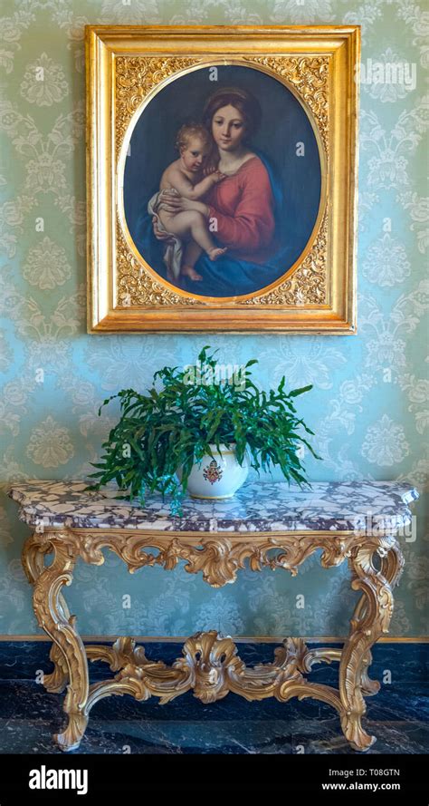 A sacred painting in a room of he apostolic palace hi-res stock ...