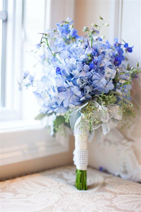 Blue Bridal Bouquet