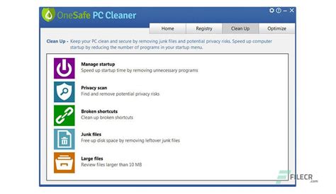 OneSafe PC Cleaner Pro 9.1.0.0 Free Download - FileCR