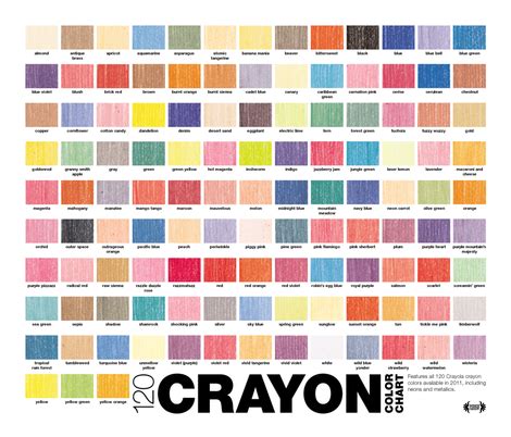 Crayon Color Chart || crayola crayons graphic design palette fabric - pennycandy - Spoonflower