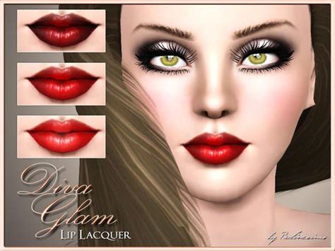 Pralinesims' Diva Glam Lip Lacquer Sims 3 Makeup, Charing, Lip Lacquer, Sims 1, Sims Mods, The ...