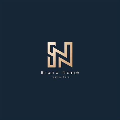 Premium Vector | Vector sn logo design vector art