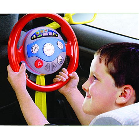 Kids Backseat Driver Pretend Play Car Steering Wheel Toy Lights & Horn ...