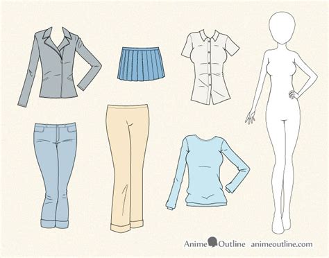 How To Draw Anime Clothes Tutorial - Artistrestaurant2