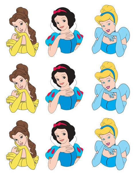 Disney Princess Cupcake Toppers Free - 10 Free PDF Printables | Printablee